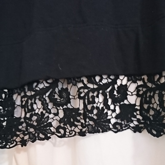 Johnny Was Black Lace Cutout 3/4 Dress Small 4LoveandLiberty - Picture 5 of 7